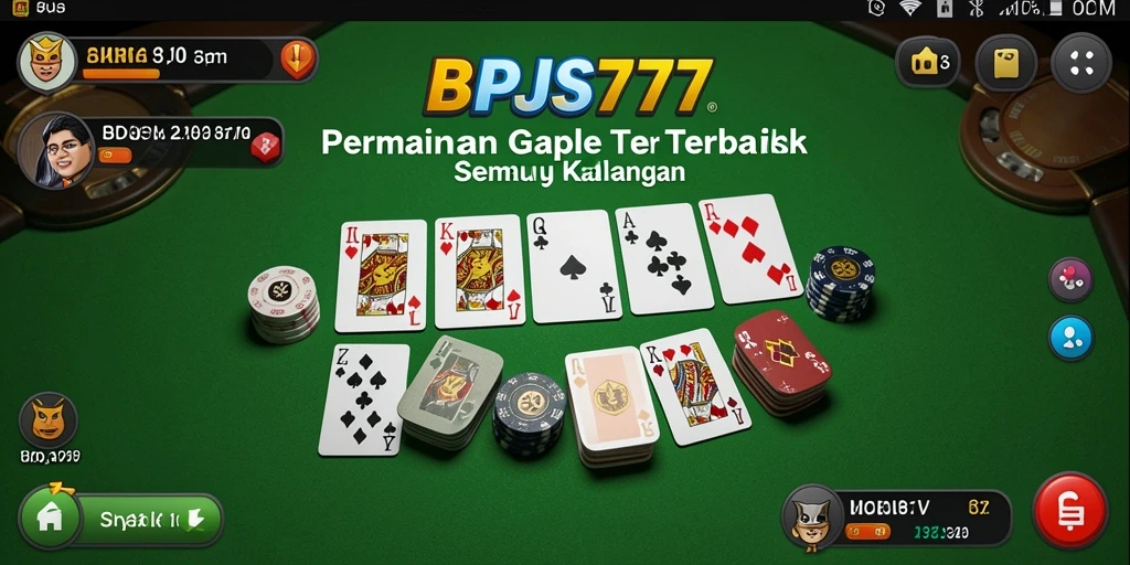 Screenshot gameplay Gaple yang mendebarkan di BPJS777.