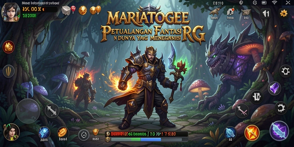 Tampilan gameplay RPG yang mendebarkan di MARIATOGEL.