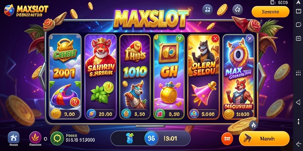 Tampilan menarik gameplay slot di MAXSLOT.