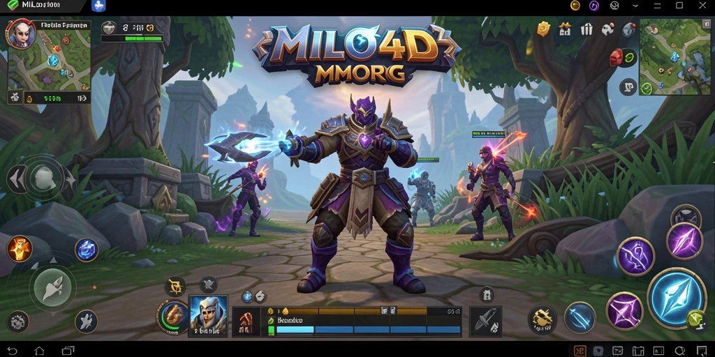Screenshot gameplay MILO4D yang menampilkan aksi epik dalam petualangan MMORPG.