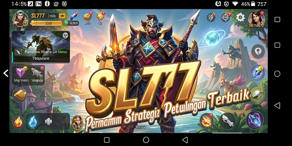 Tampilan gameplay SL777 dengan aksi strategi yang mengesankan.