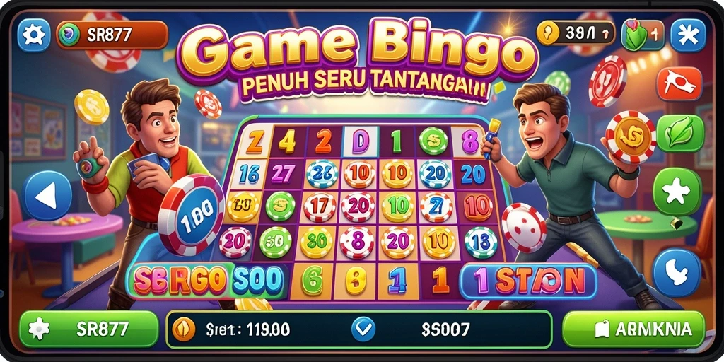 Tampilan gameplay SR877 yang dinamis dan seru saat bermain Bingo.